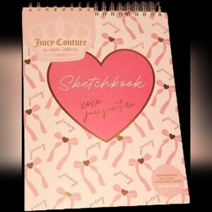 Juicy Couture Pink and Gold Heart Sketchbook